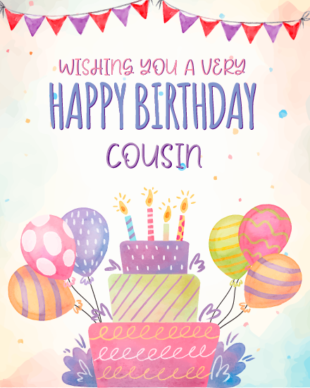Birthday Cards For Cousin | Free Cousin Birthday Cards