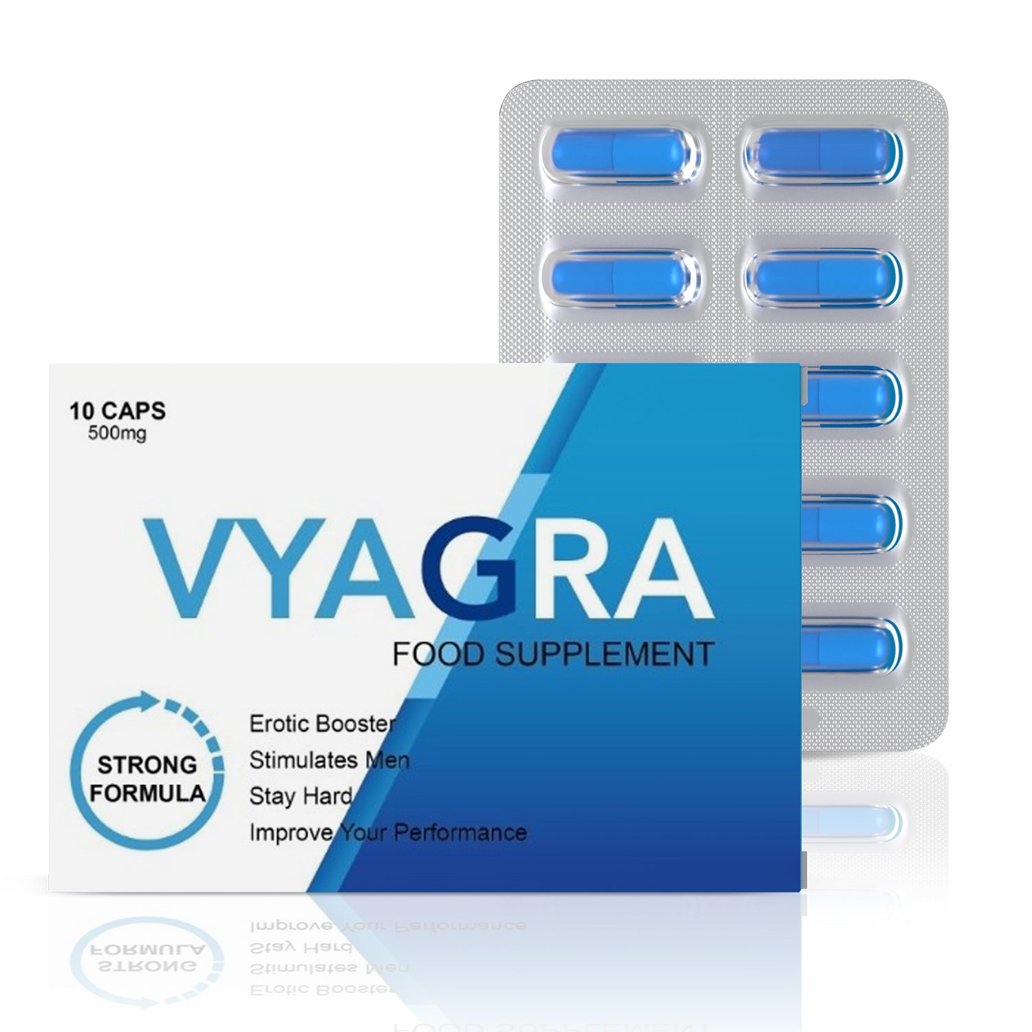 Vyagra 10 caps 500 mg | Extra Sterke Erectiepillen - Erectiepillen Voor mannen - Natuurlijk - VYAGRA – Vyagra